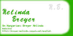 melinda breyer business card